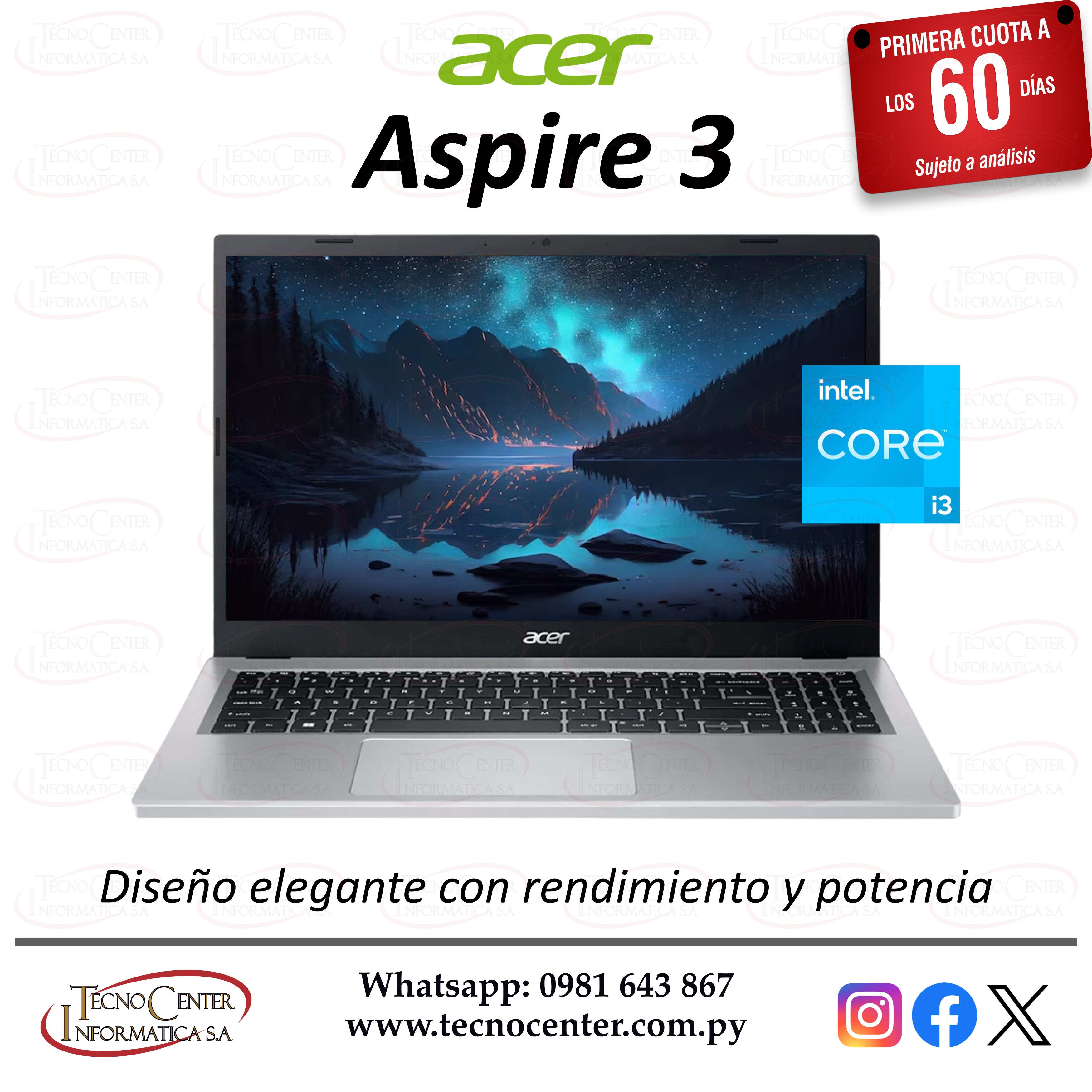 Notebook Acer Aspire 3 Intel Core i3